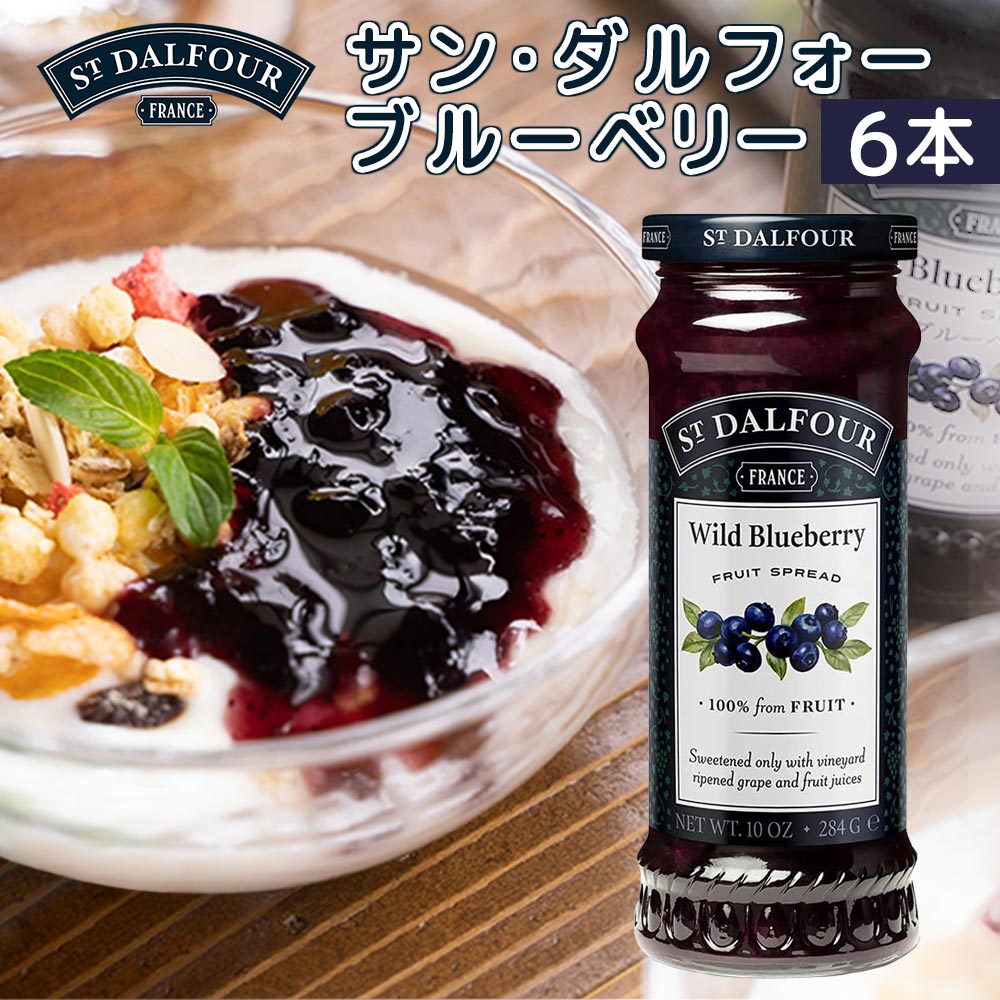 サン・ダルフォー ブルーベリー ２８４ｇ ６本セット 送料無料