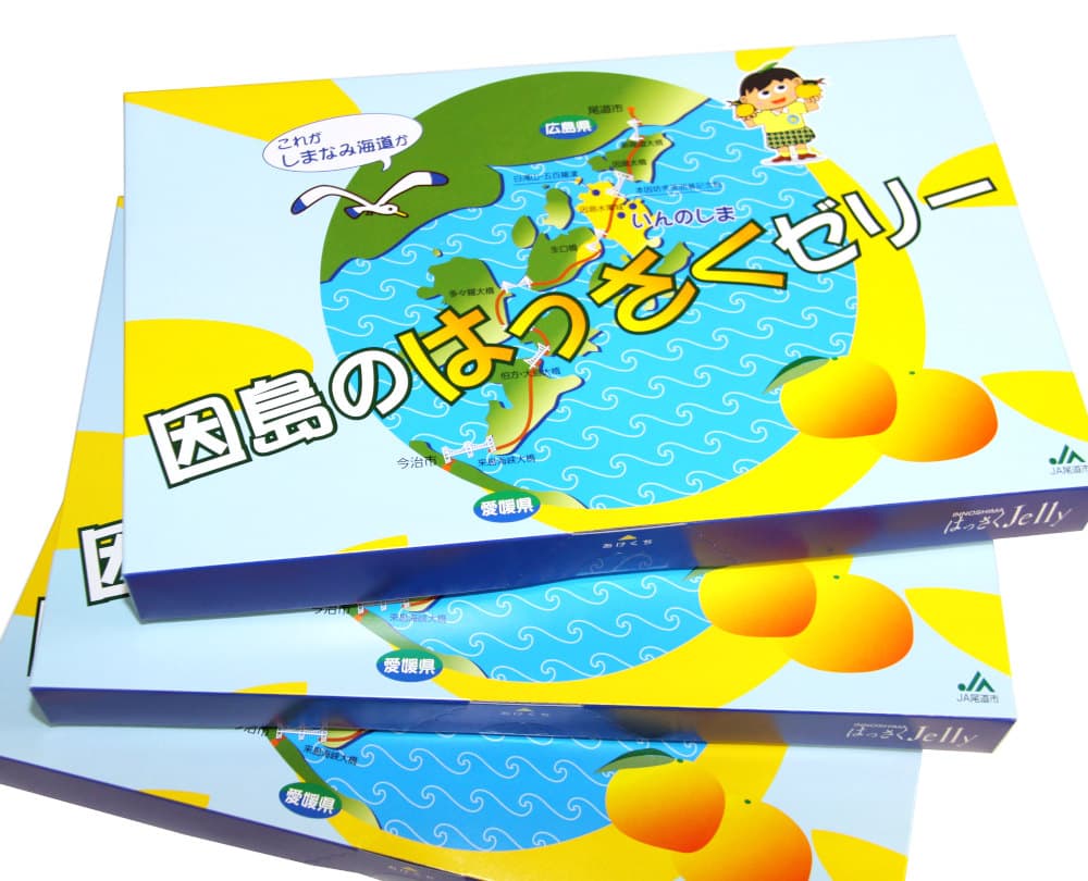 広島銘菓 因島のはっさくゼリー 進物箱入り 12個入り 3箱セット 78g×12 