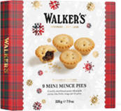 ミニミンスミートタルト ＃３１５９ ２６５ｇ ２個セット ウォーカー 送料無料 クリスマス walkers　イギリス 英国王室御用達