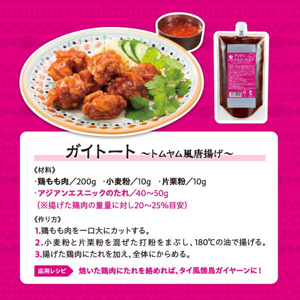 業務用 アジアンエスニックのたれ 1袋500g 口栓付き 2袋セット 作り方レシピ入ってます 送料込み 簡単調理 炒める、和える、かける など