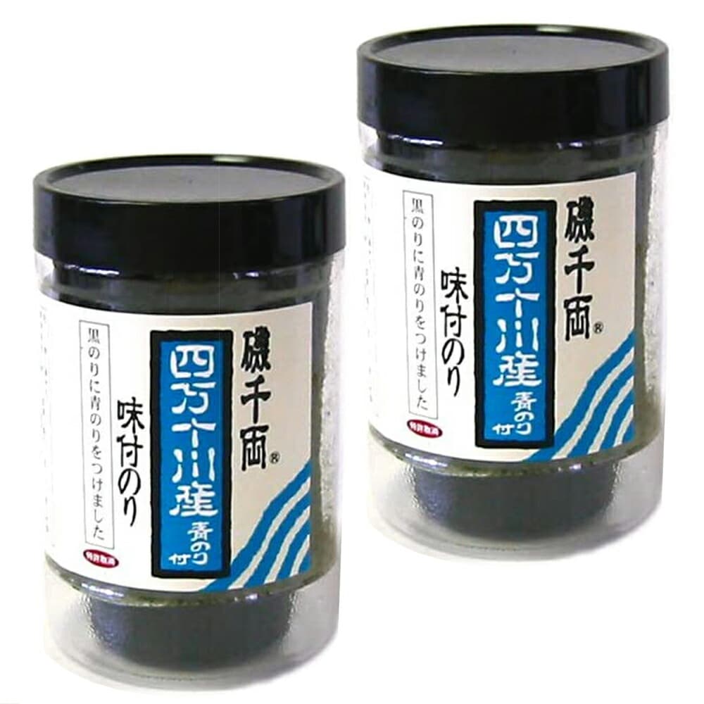 磯千両-竹野海苔 四万十川産 青のり付 味付のり 8切40枚